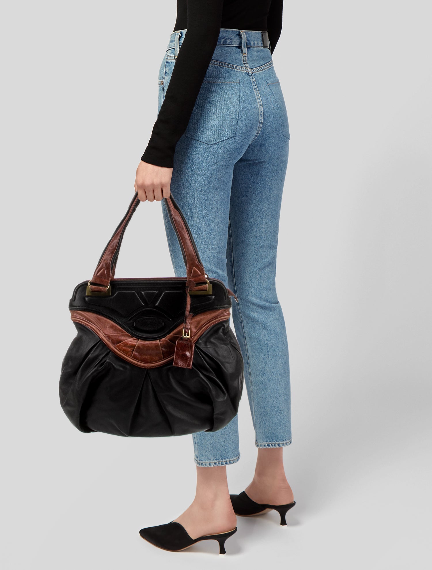 Zac Posen Leather Shoulder Bag