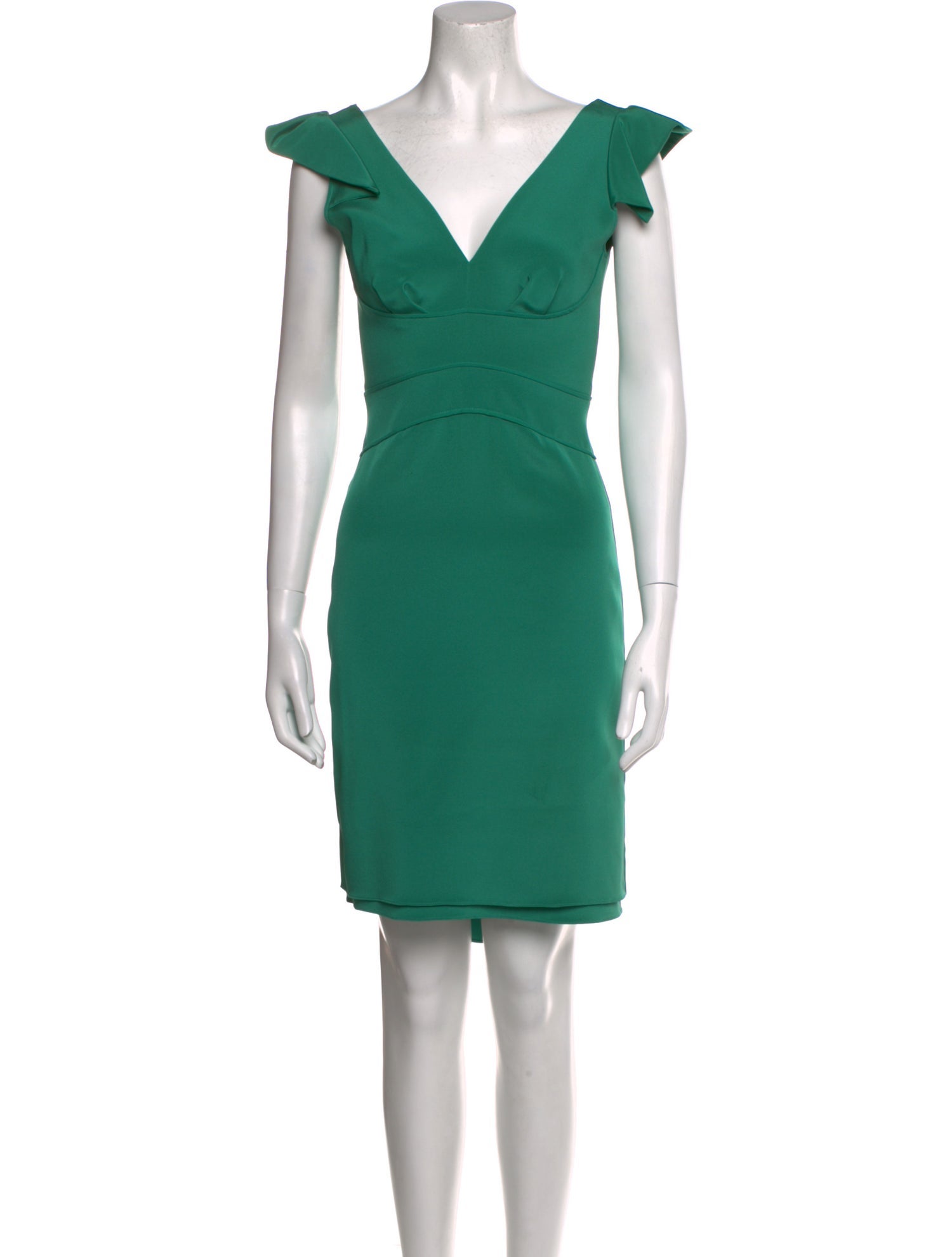 Zac Posen V-Neck Knee-Length Dress