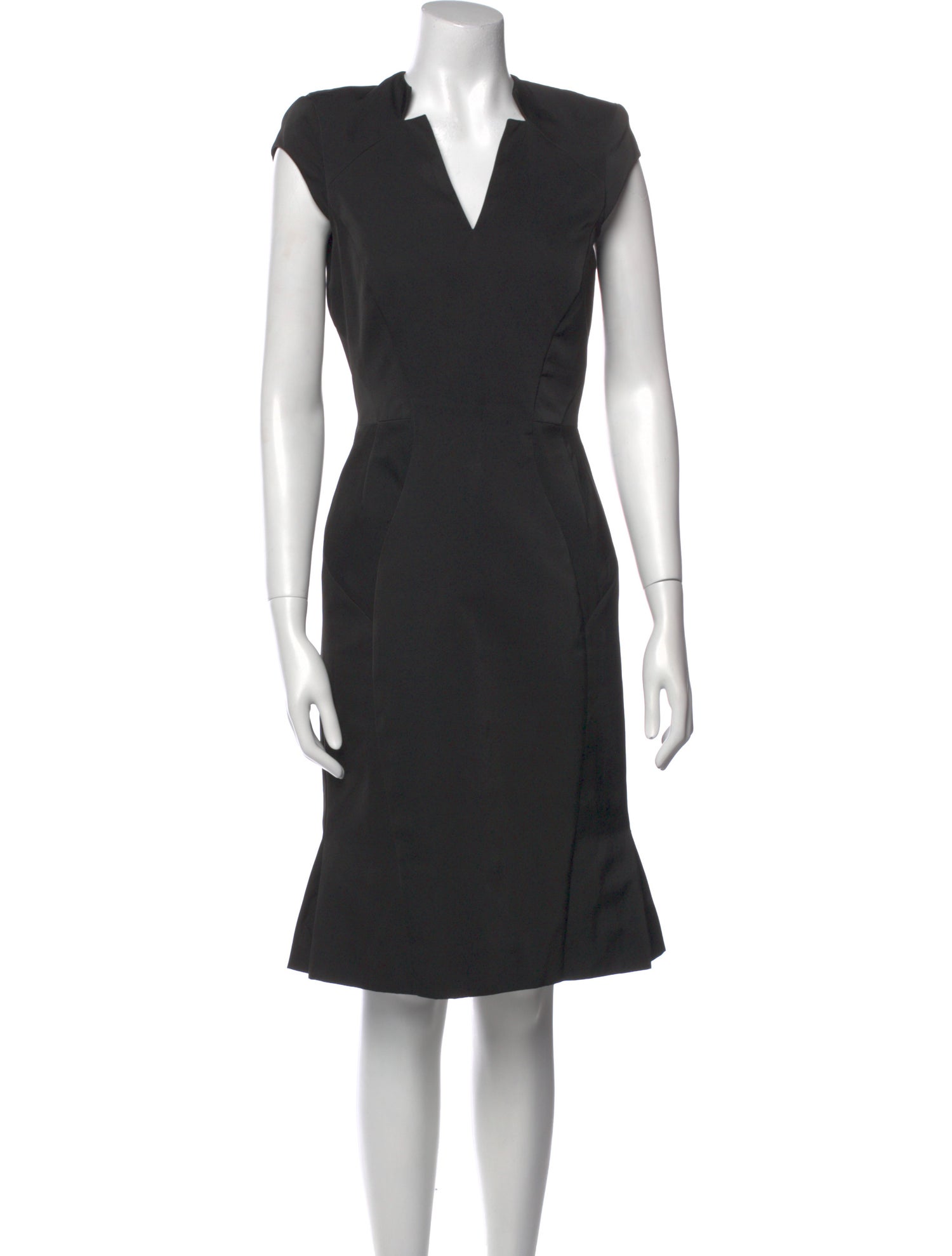 Zac Posen V-Neck Knee-Length Dress