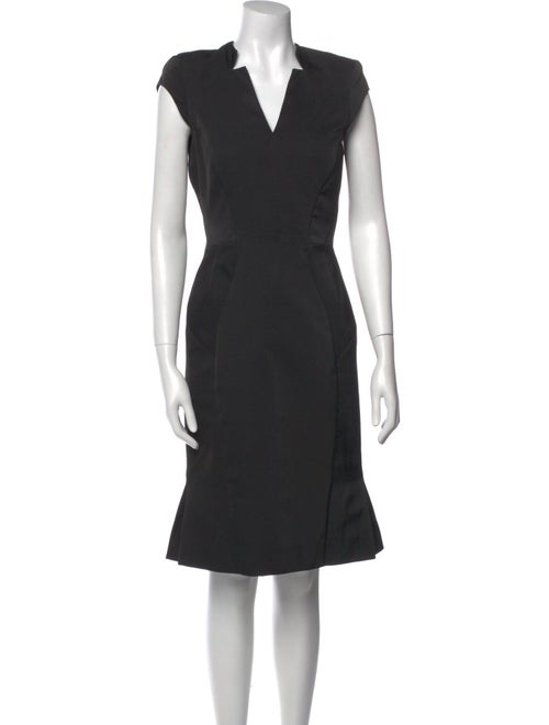 Zac Posen V-Neck Knee-Length Dress