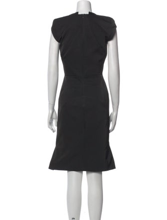 Zac Posen V-Neck Knee-Length Dress