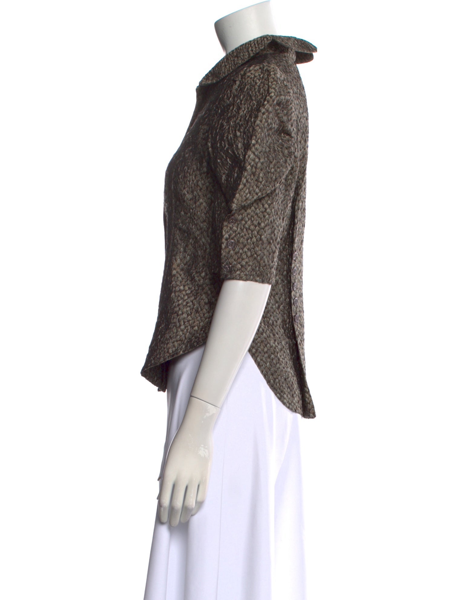 Zac Posen Silk Printed Sweatshirt