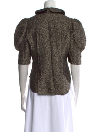 Zac Posen Silk Printed Sweatshirt