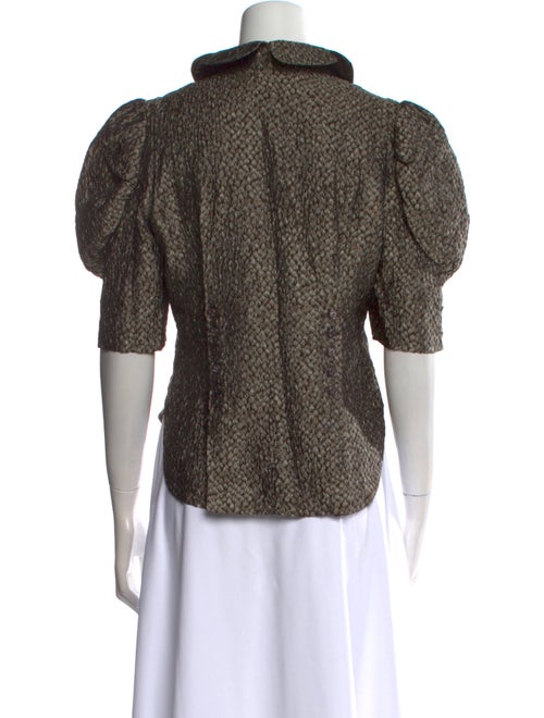 Zac Posen Silk Printed Sweatshirt