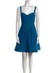 Zac Posen Square Neckline Knee-Length Dress