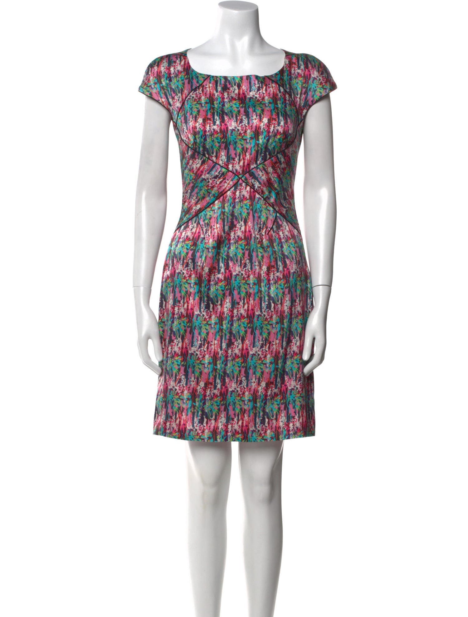 Zac Posen Printed Mini Dress