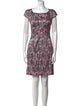 Zac Posen Printed Mini Dress
