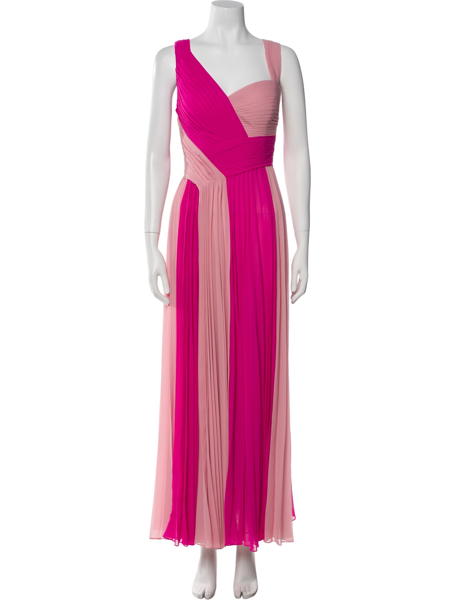 Zac Posen Colorblock Pattern Long Dress w/ Tags