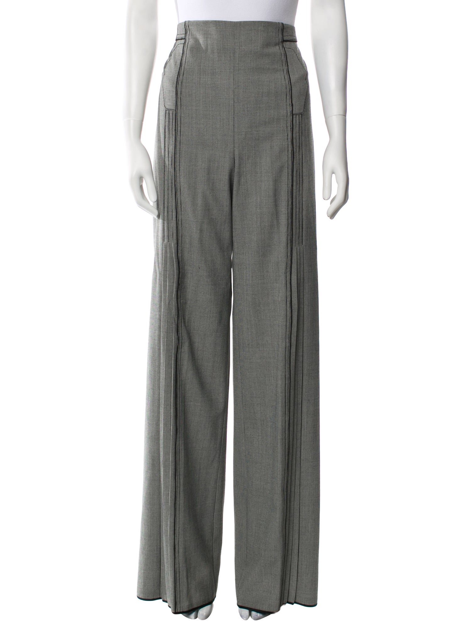 Zac Posen Virgin Wool Wide Leg Pants w/ Tags