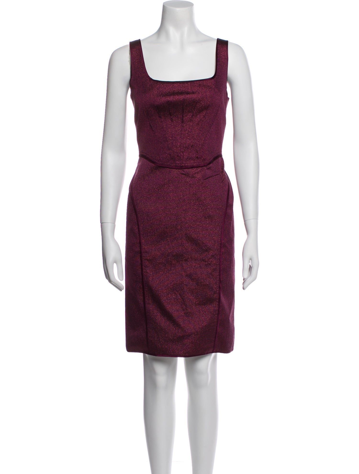 Zac Posen Square Neckline Mini Dress