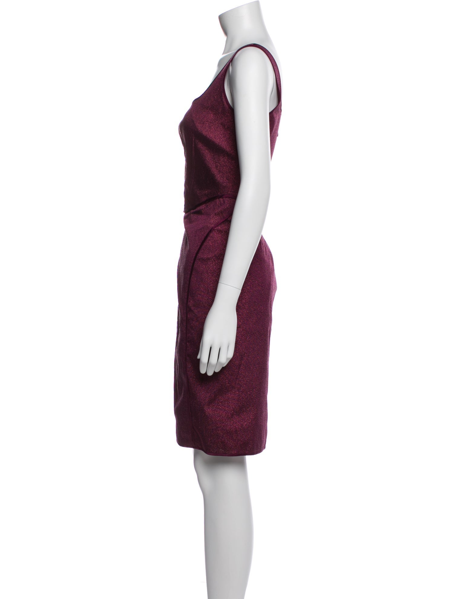Zac Posen Square Neckline Mini Dress