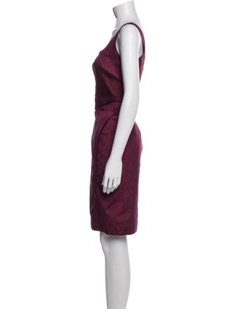 Zac Posen Square Neckline Mini Dress