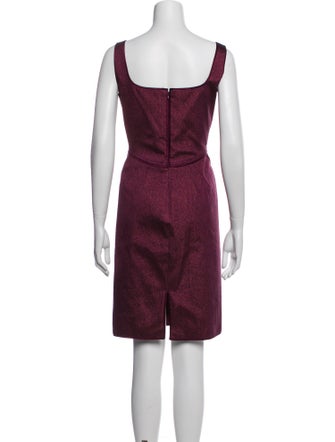 Zac Posen Square Neckline Mini Dress