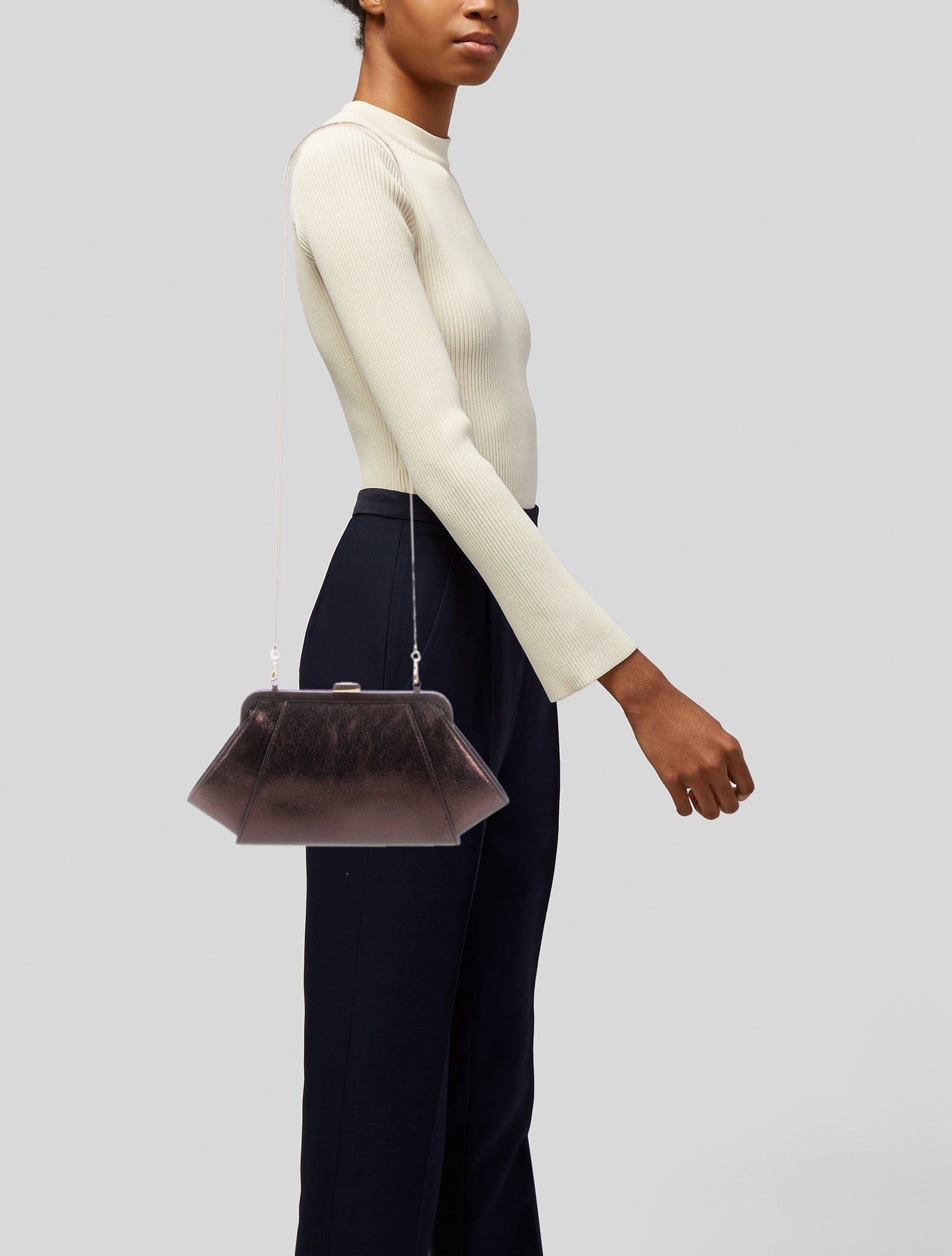 ZAC Zac Posen Leather Evening Bag
