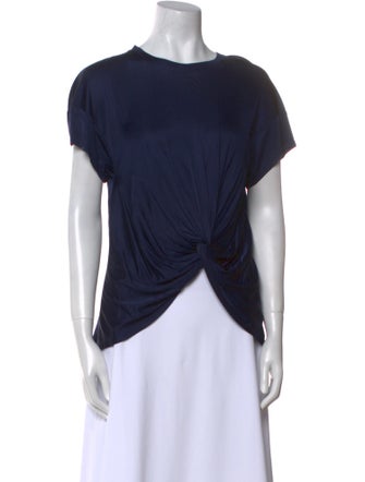 Zac Posen Scoop Neck Short Sleeve T-Shirt