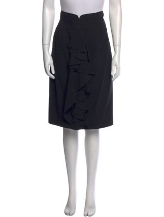 Zac Posen Silk Knee-Length Skirt