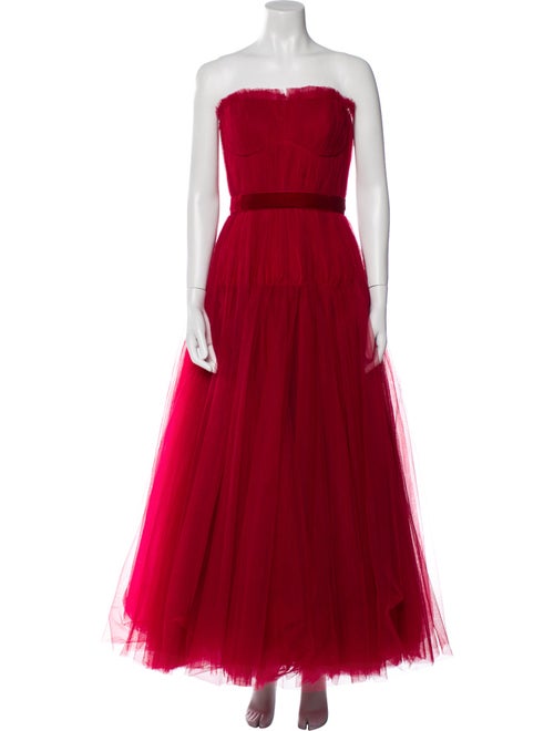 Zac Posen Strapless Long Dress