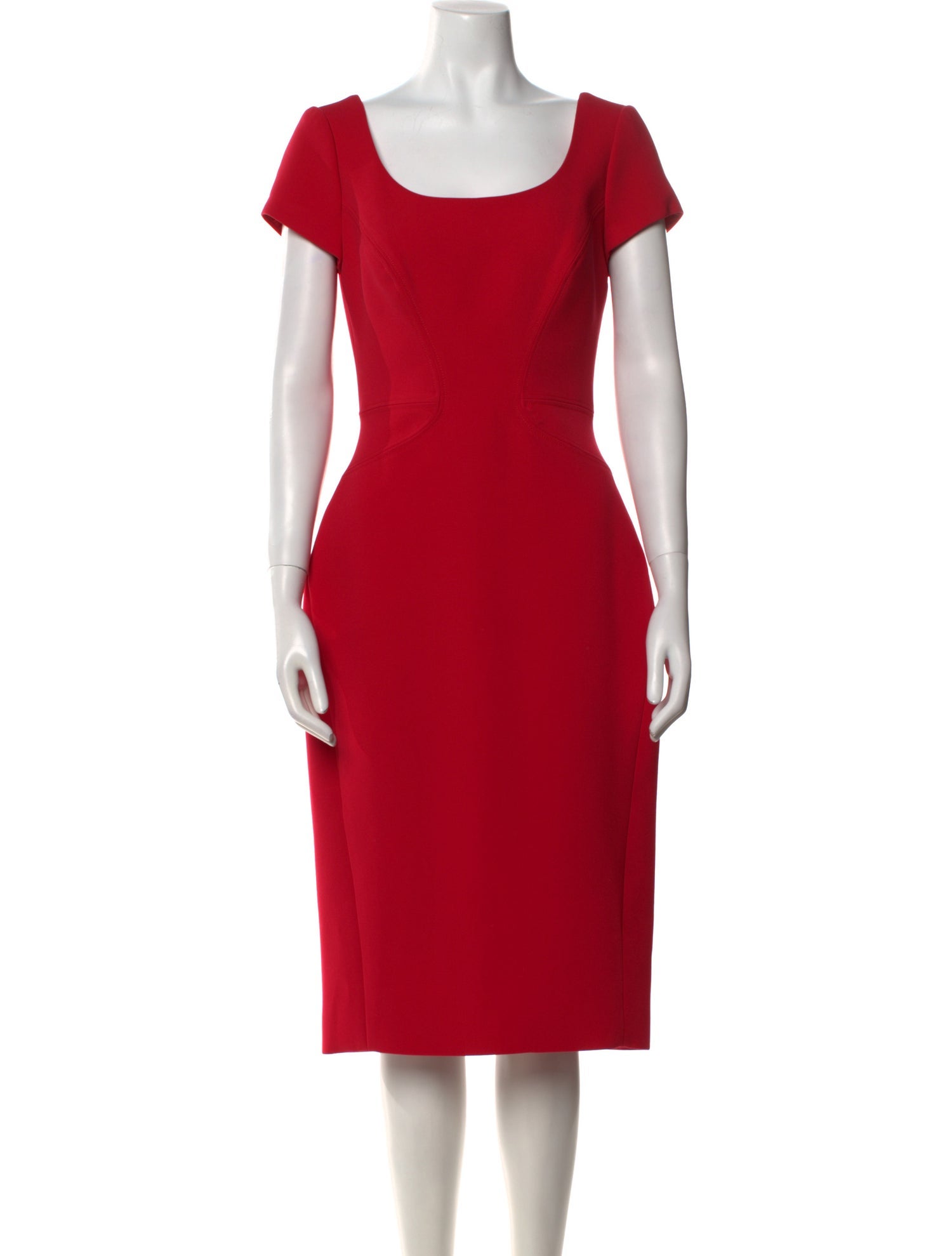 Zac Posen Scoop Neck Knee-Length Dress