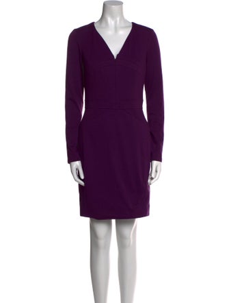 Zac Posen V-Neck Mini Dress