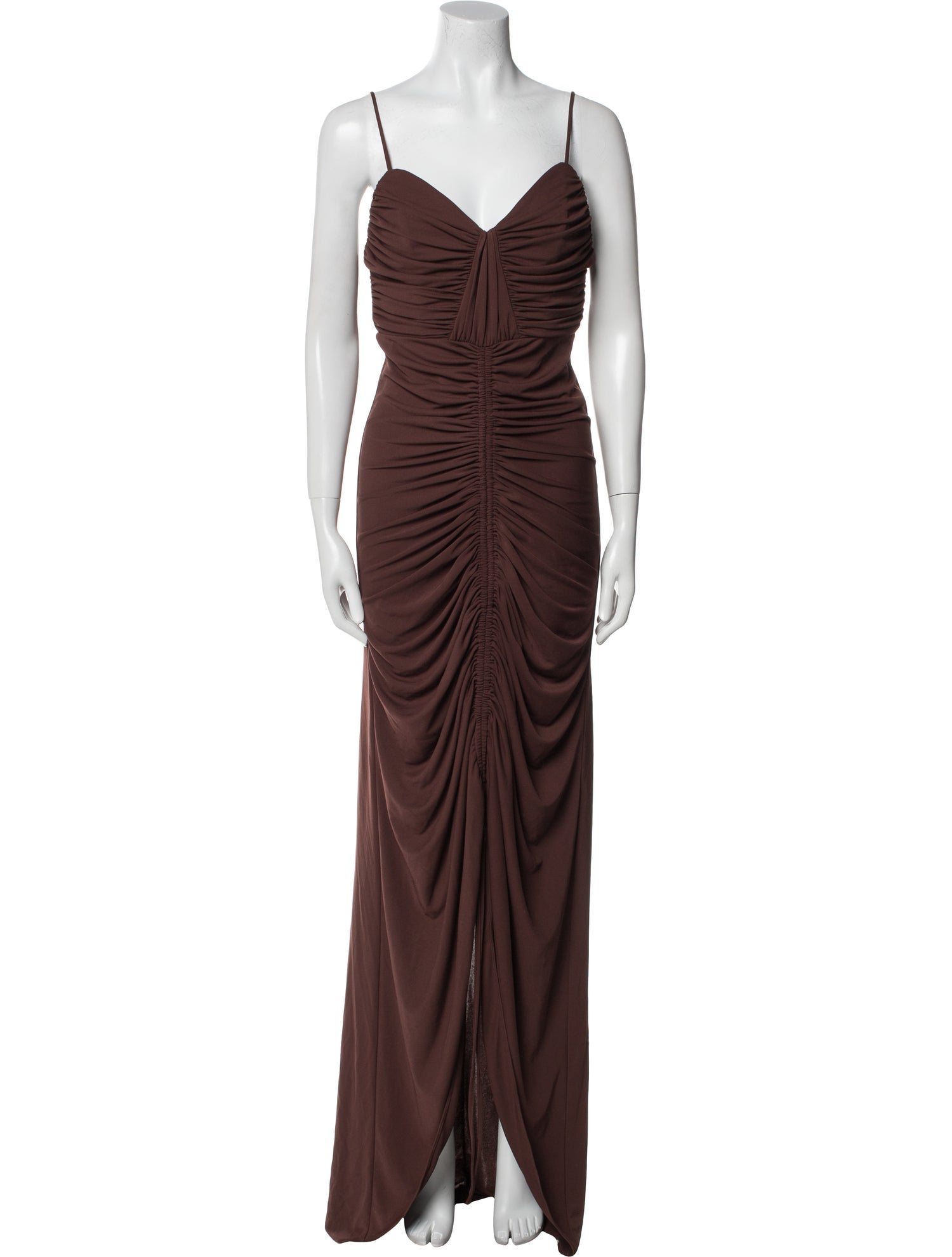 Zac Posen V-Neck Long Dress