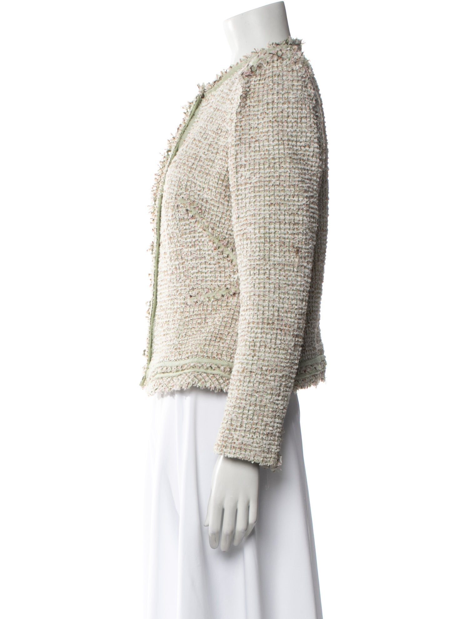 Zac Posen Tweed Pattern Evening Jacket