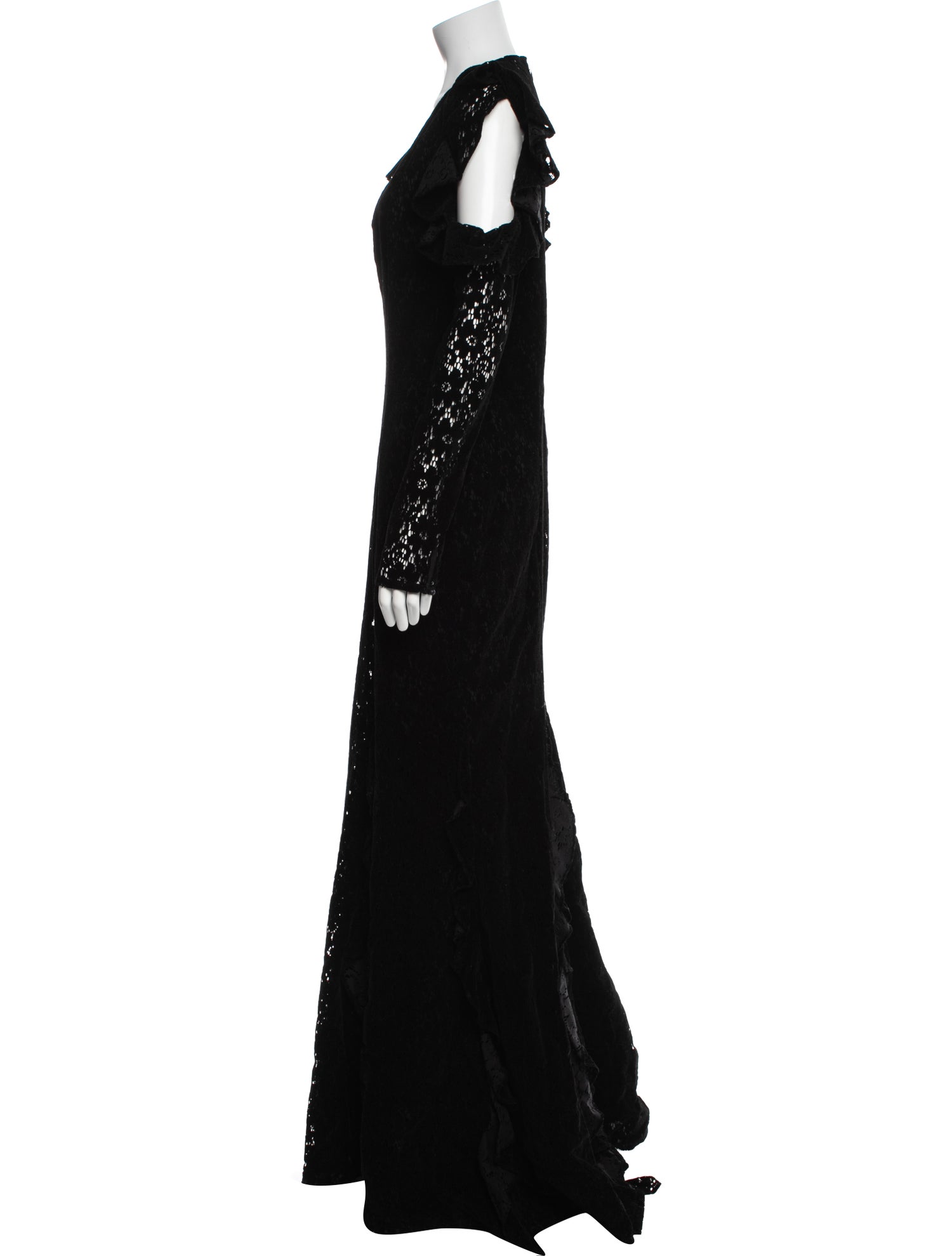 Zac Posen V-Neck Long Dress