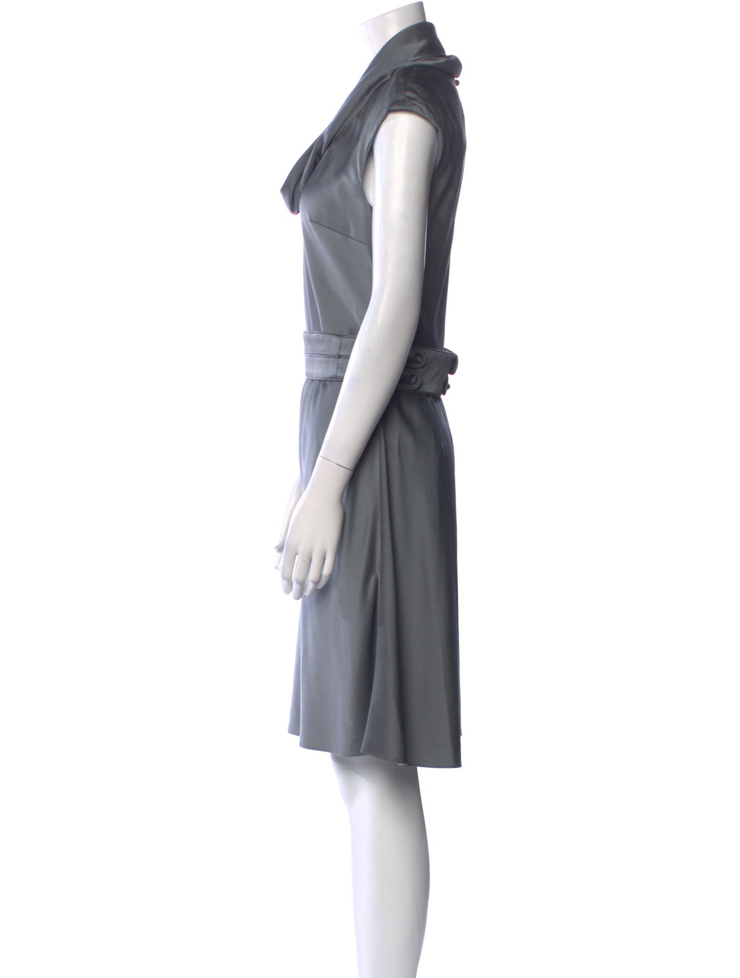 Zac Posen Cowl Neck Knee-Length Dress