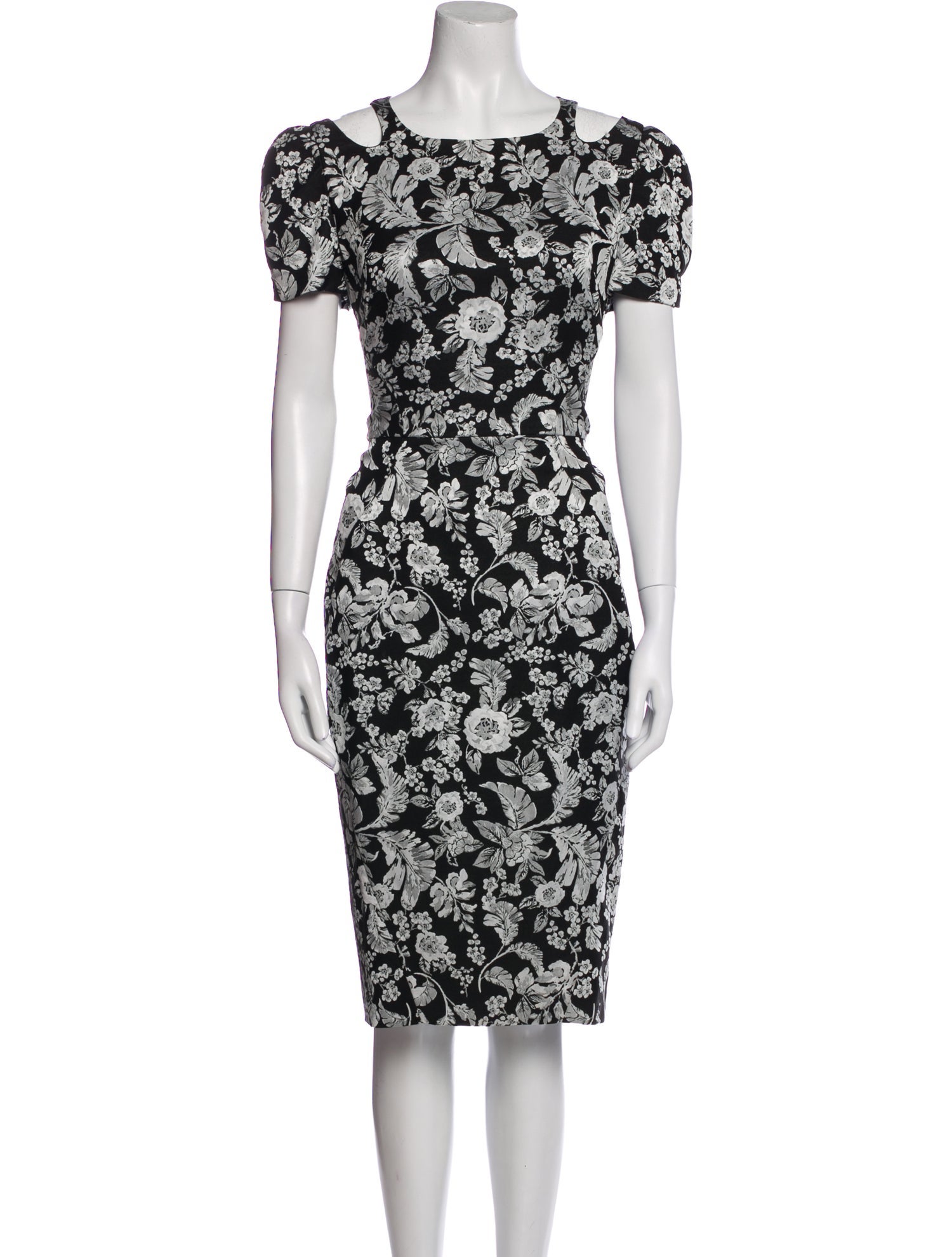 Zac Posen Silk Midi Length Dress