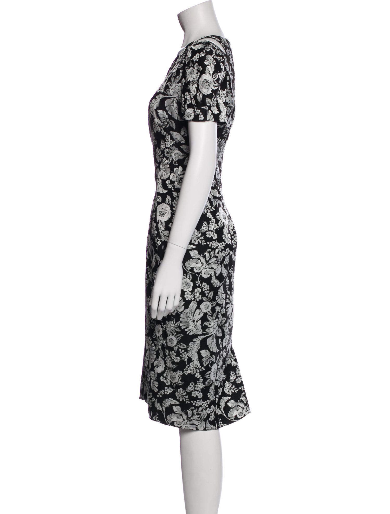 Zac Posen Silk Midi Length Dress