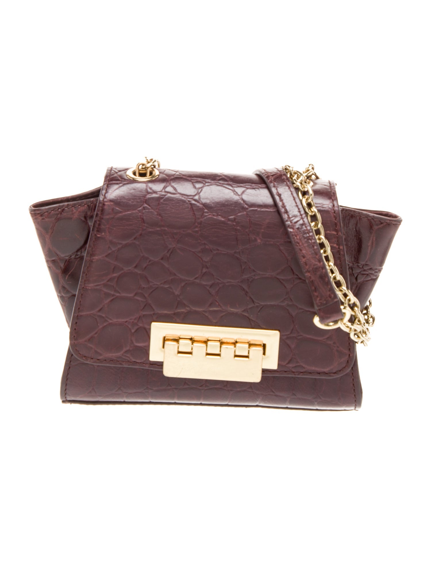 Zac Posen Embossed Leather Crossbody Bag