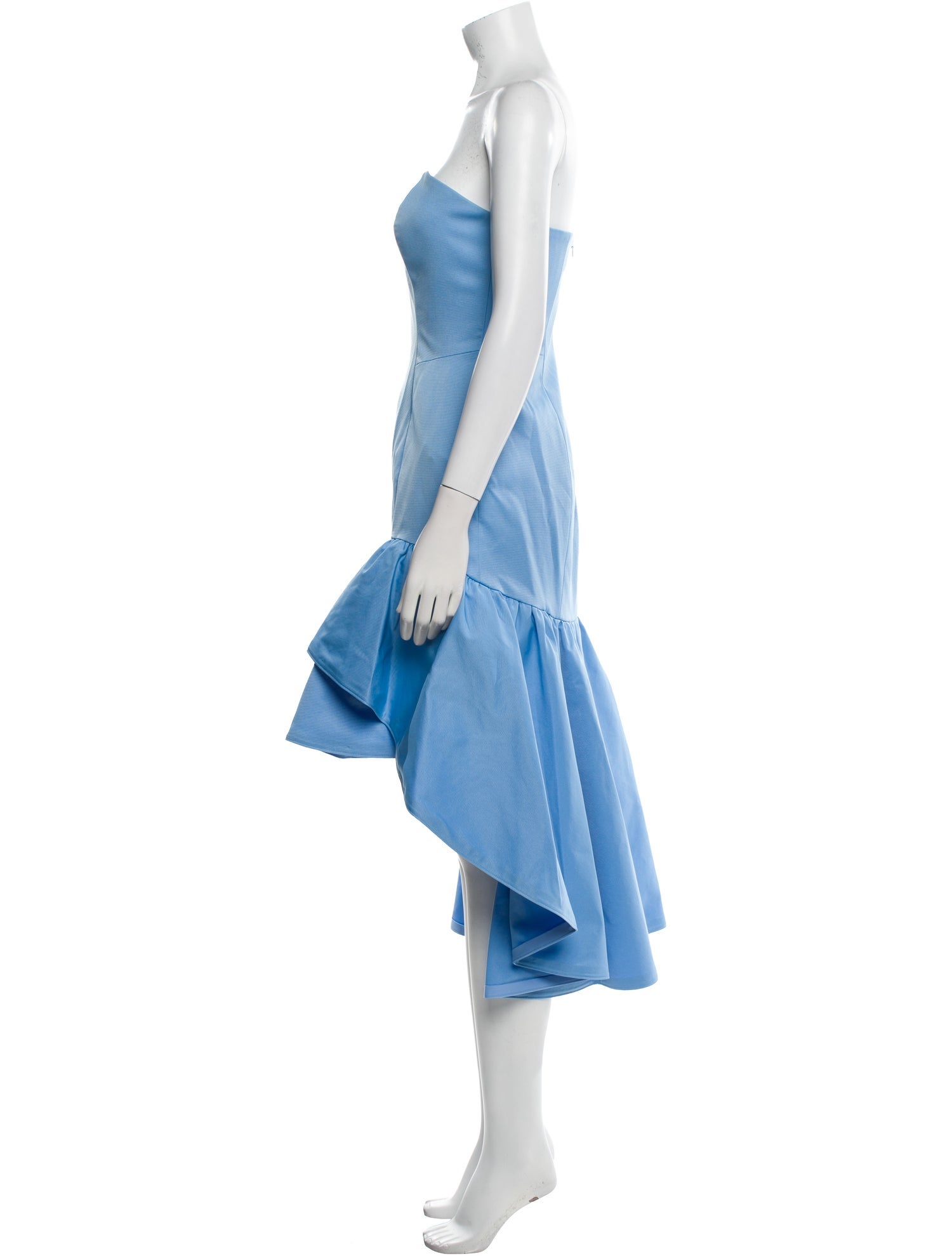 Zac Posen Strapless Midi Length Dress