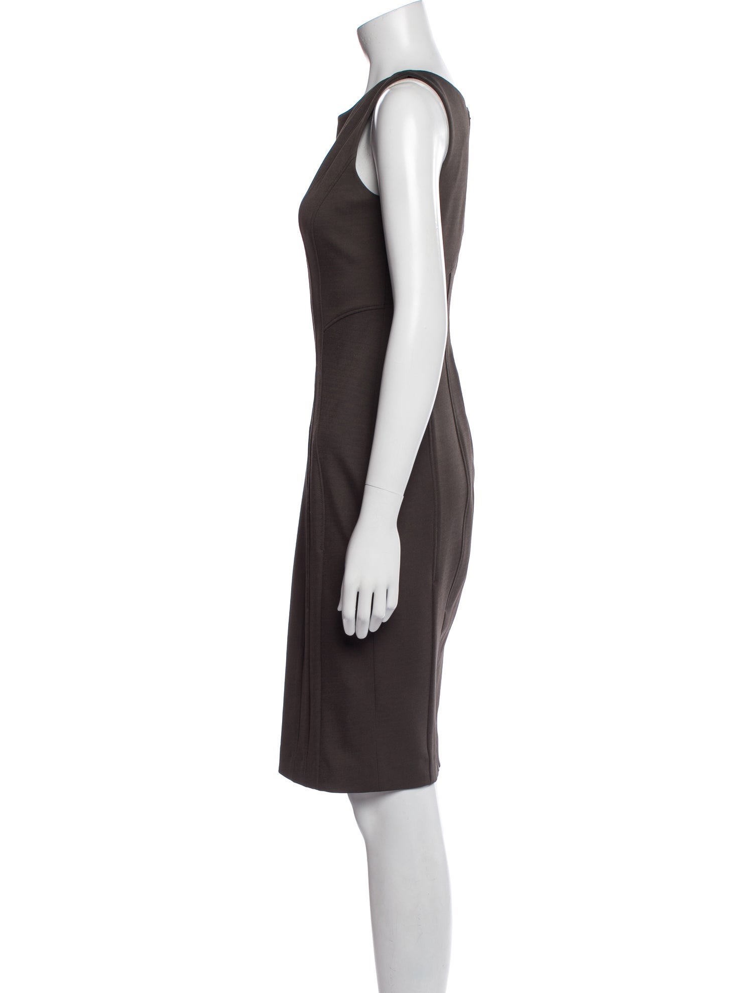 Zac Posen Bateau Neckline Knee-Length Dress