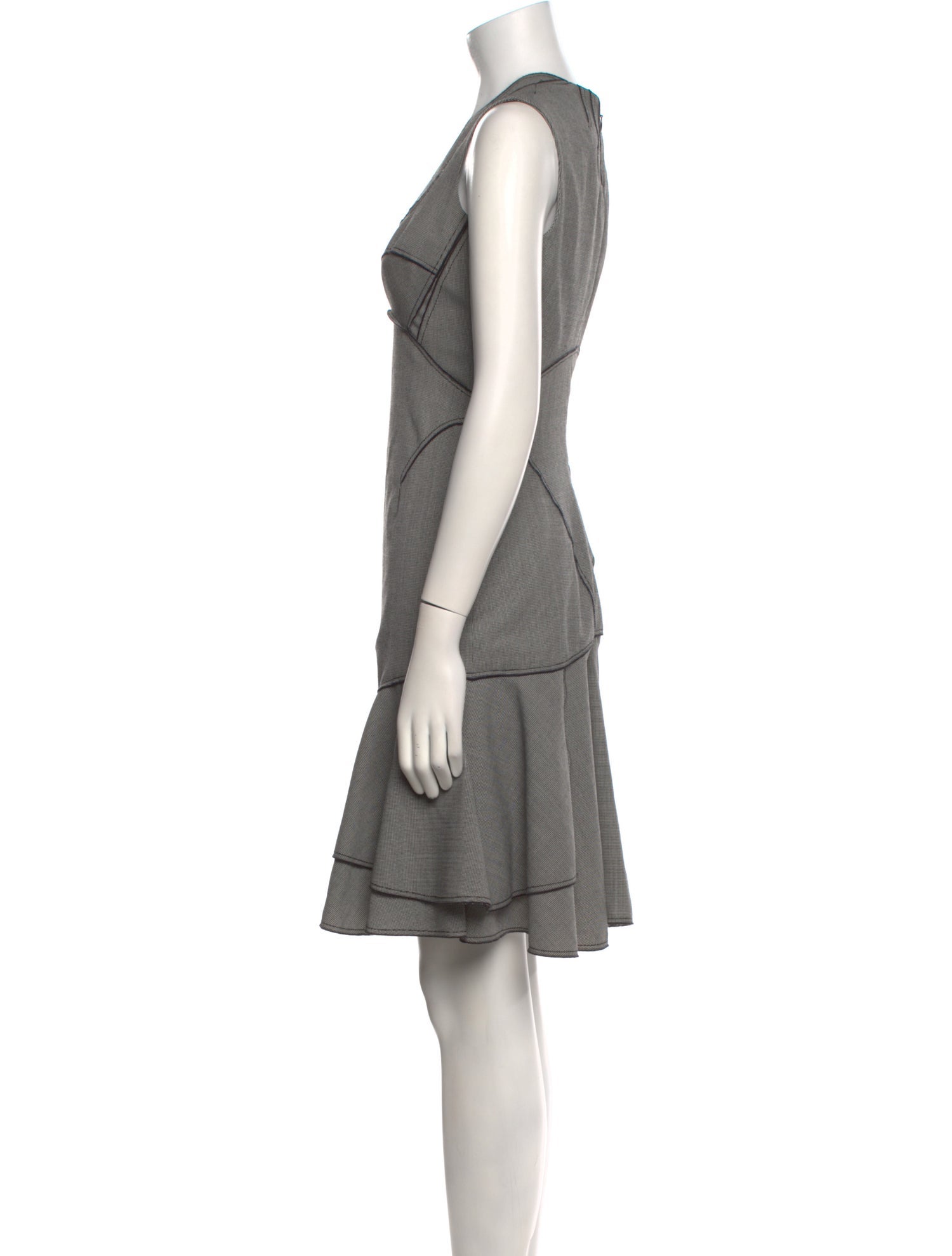 Zac Posen Scoop Neck Knee-Length Dress