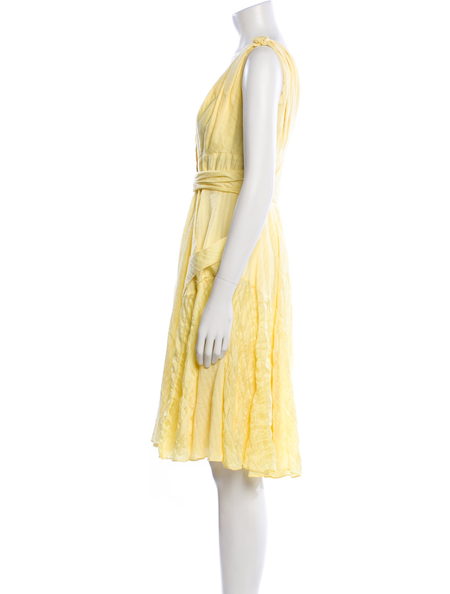 Zac Posen V-Neck Knee-Length Dress