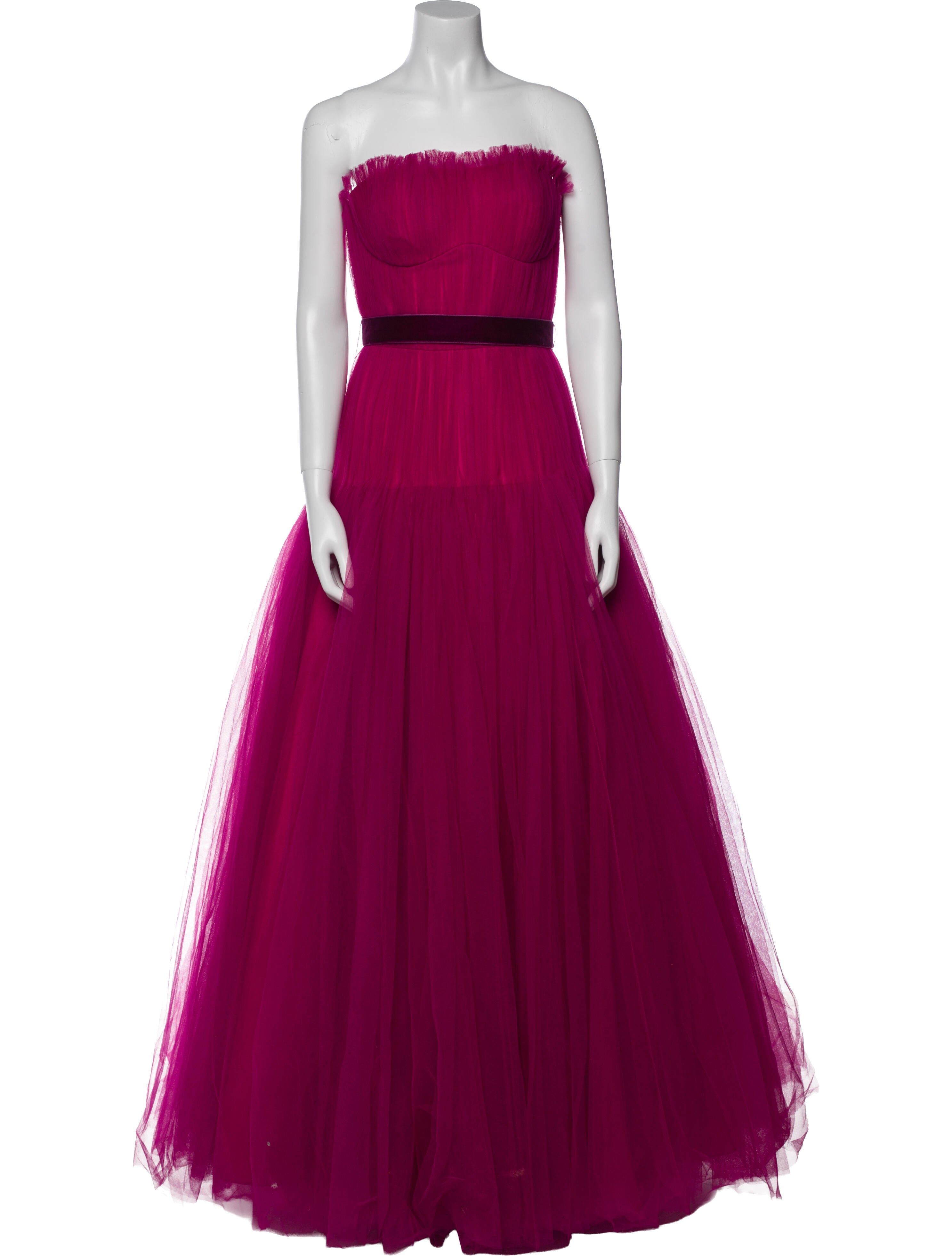 Zac Posen Strapless Long Dress