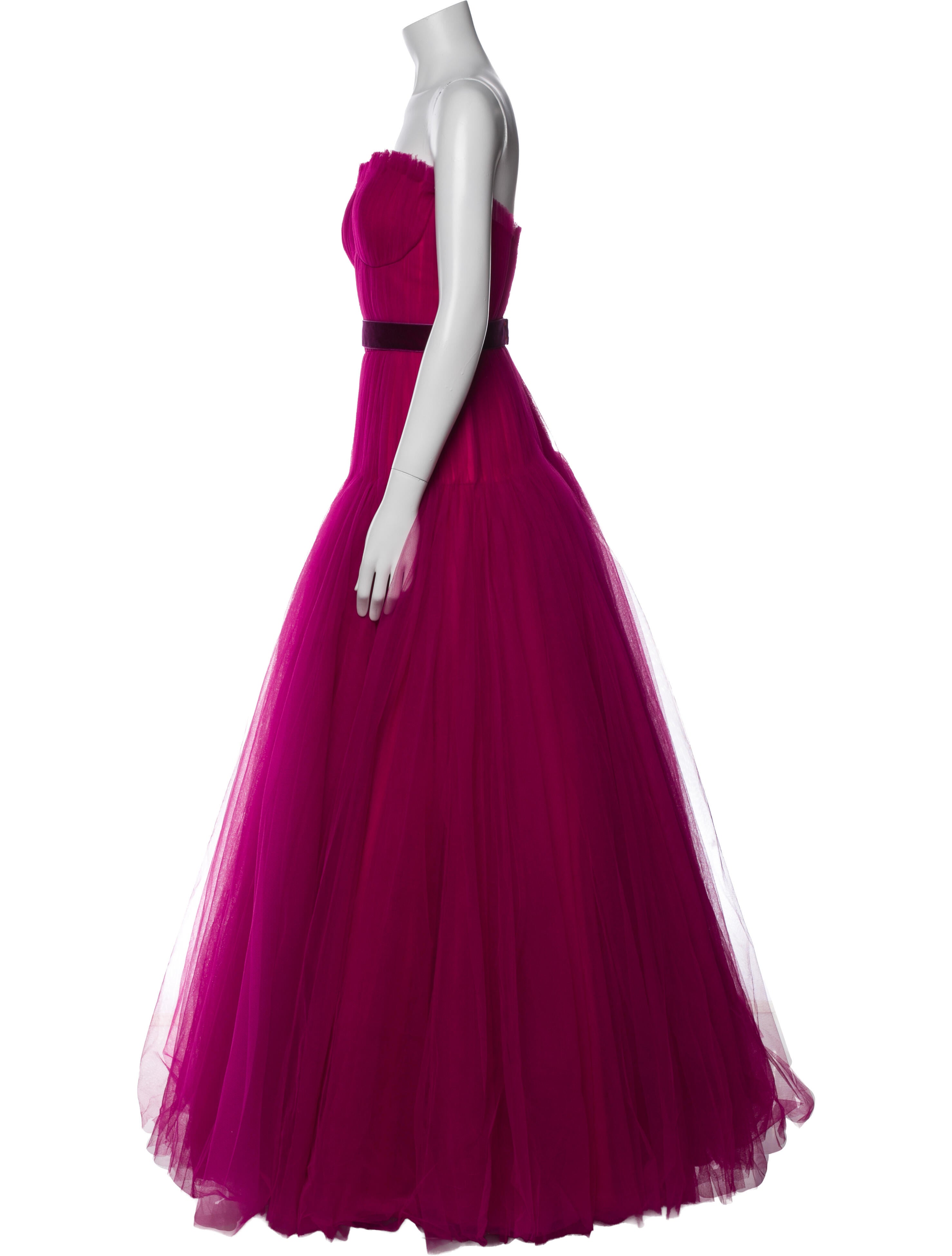 Zac Posen Strapless Long Dress
