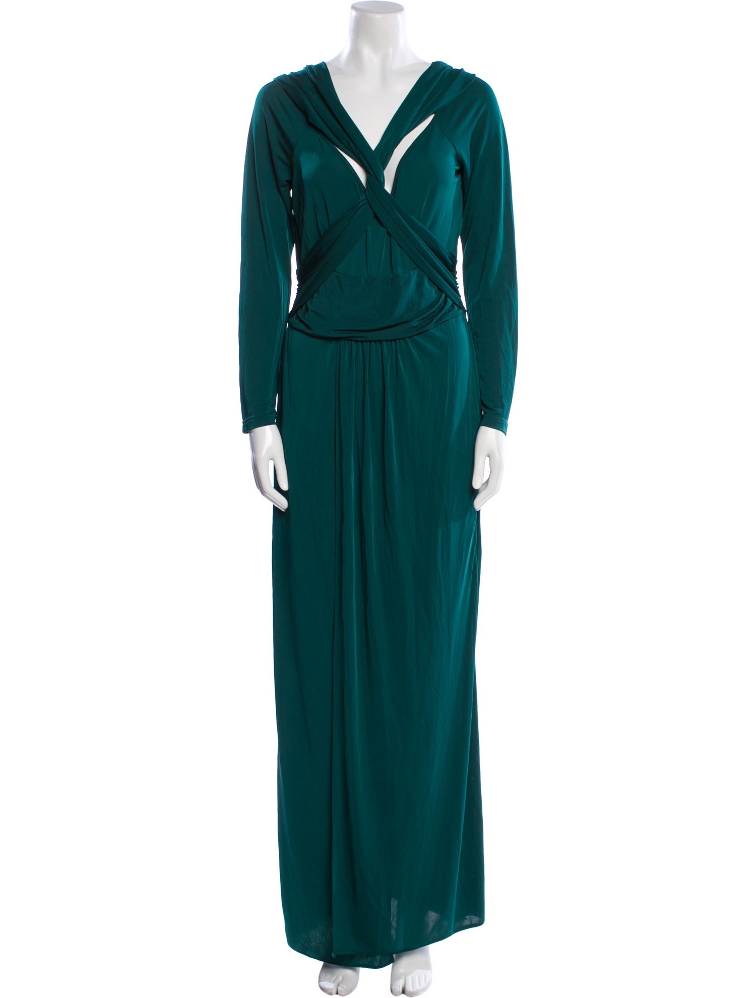 Zac Posen V-Neck Long Dress