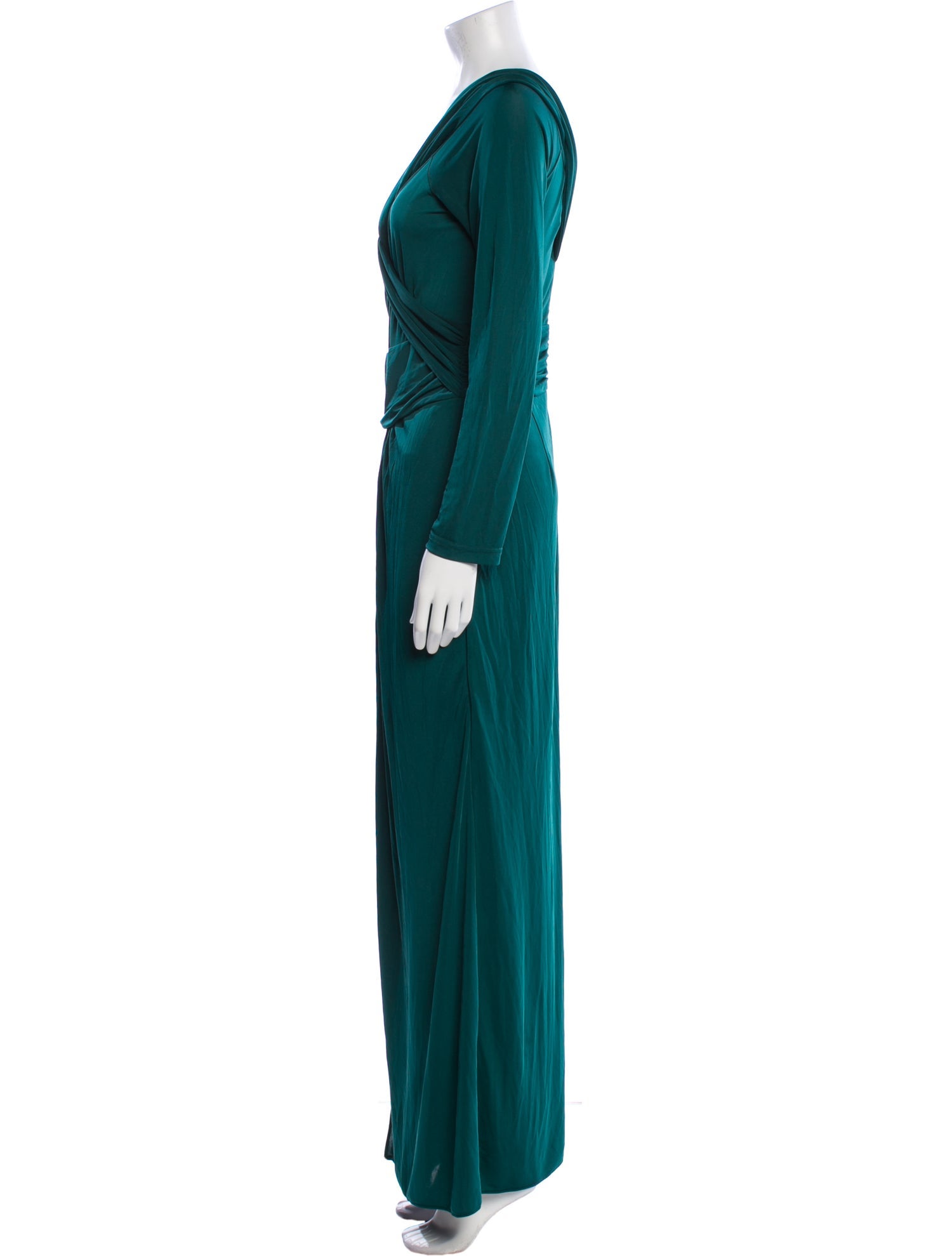 Zac Posen V-Neck Long Dress