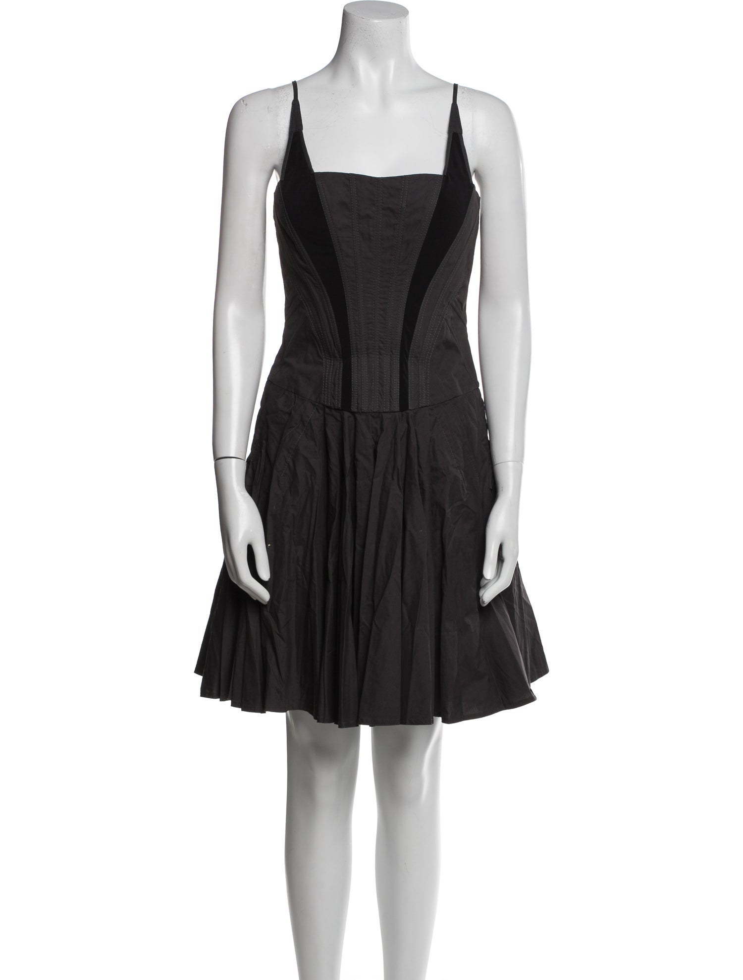 Zac Posen Square Neckline Mini Dress