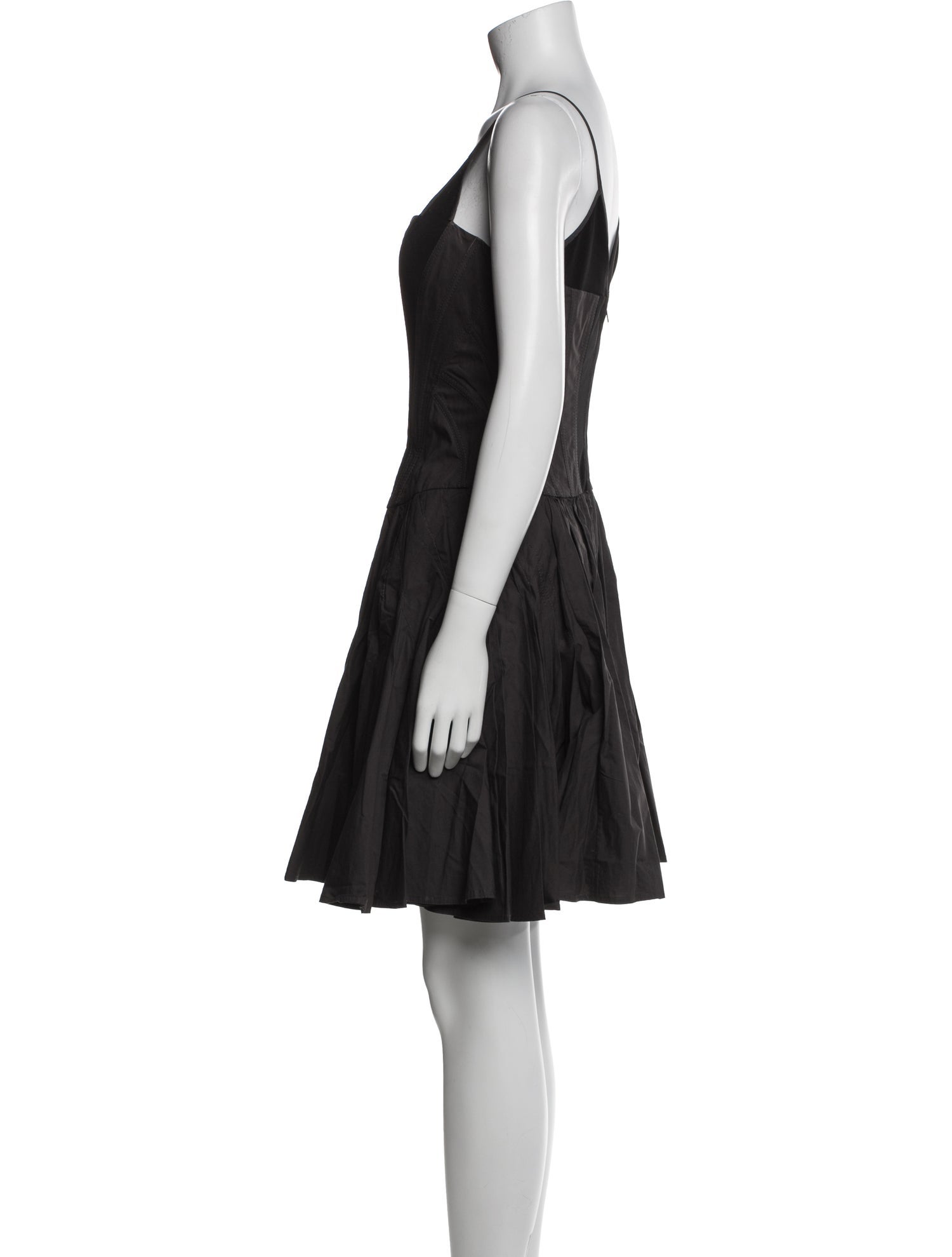 Zac Posen Square Neckline Mini Dress