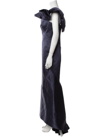Zac Posen Off-The-Shoulder Long Dress
