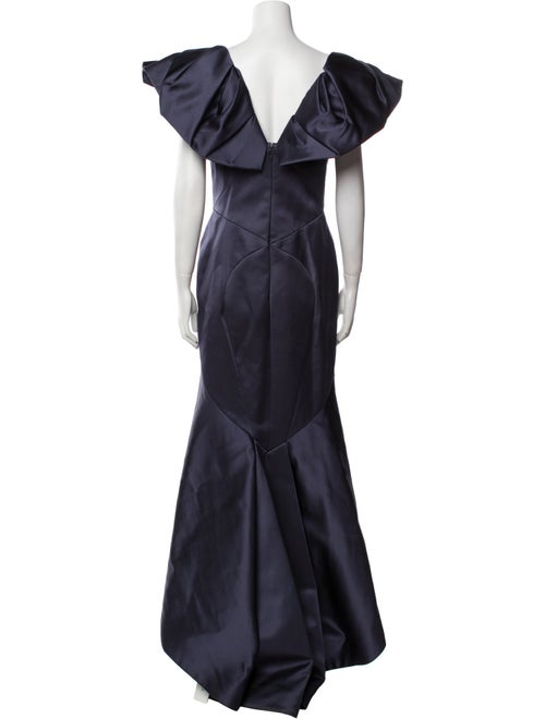 Zac Posen Off-The-Shoulder Long Dress