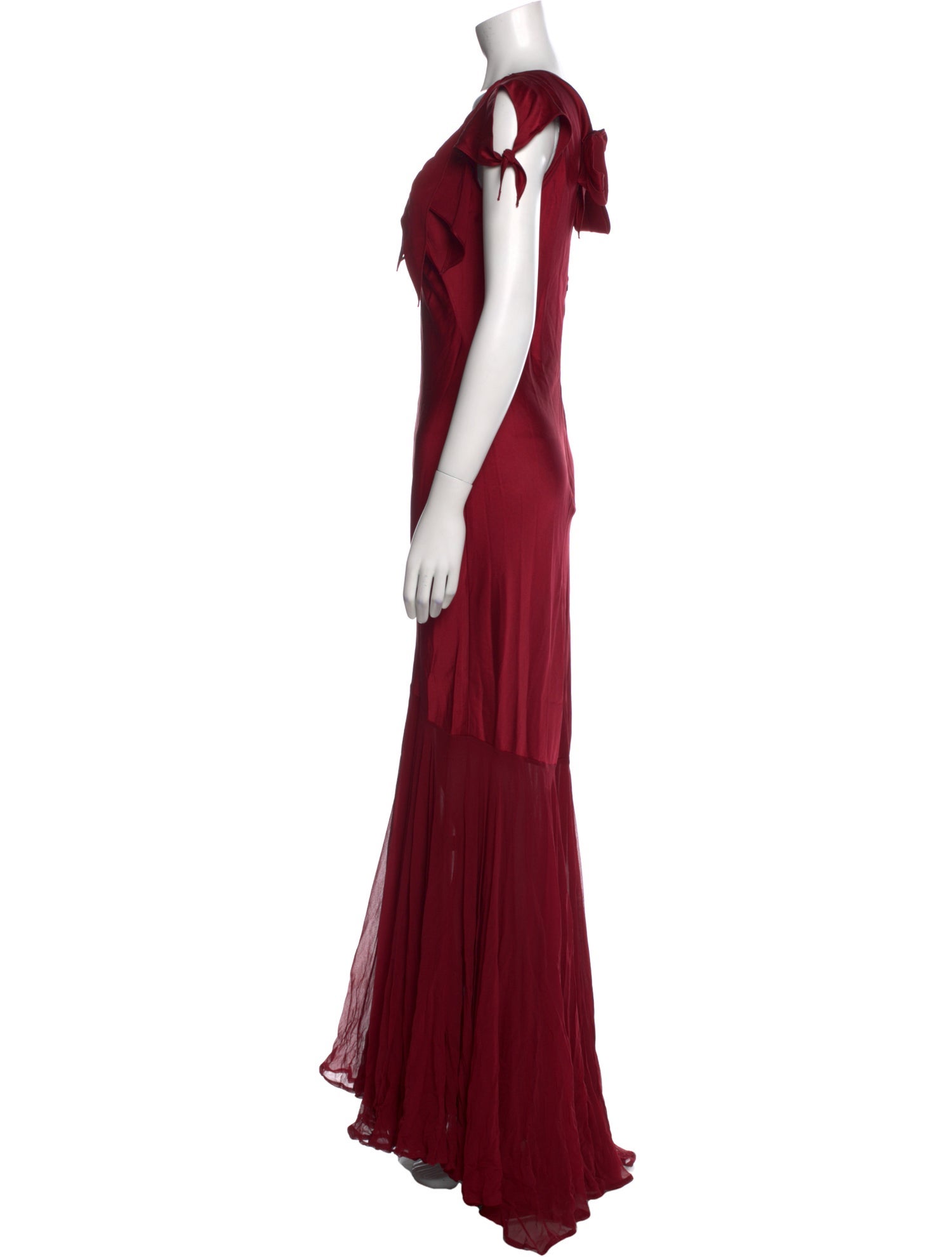 Zac Posen V-Neck Long Dress