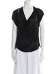 Zac Posen Cowl Neck Short Sleeve T-Shirt
