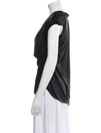 Zac Posen Cowl Neck Short Sleeve T-Shirt