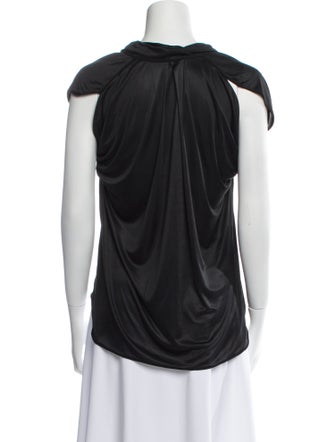 Zac Posen Cowl Neck Short Sleeve T-Shirt