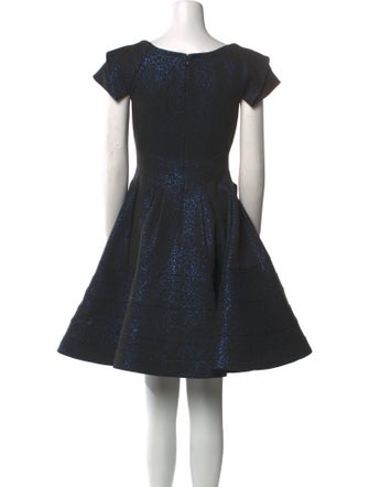 Zac Posen Square Neckline Mini Dress