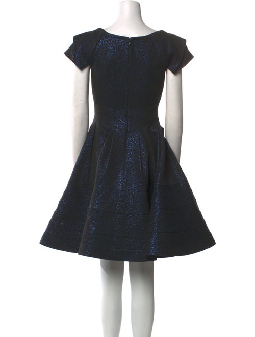 Zac Posen Square Neckline Mini Dress