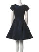 Zac Posen Square Neckline Mini Dress
