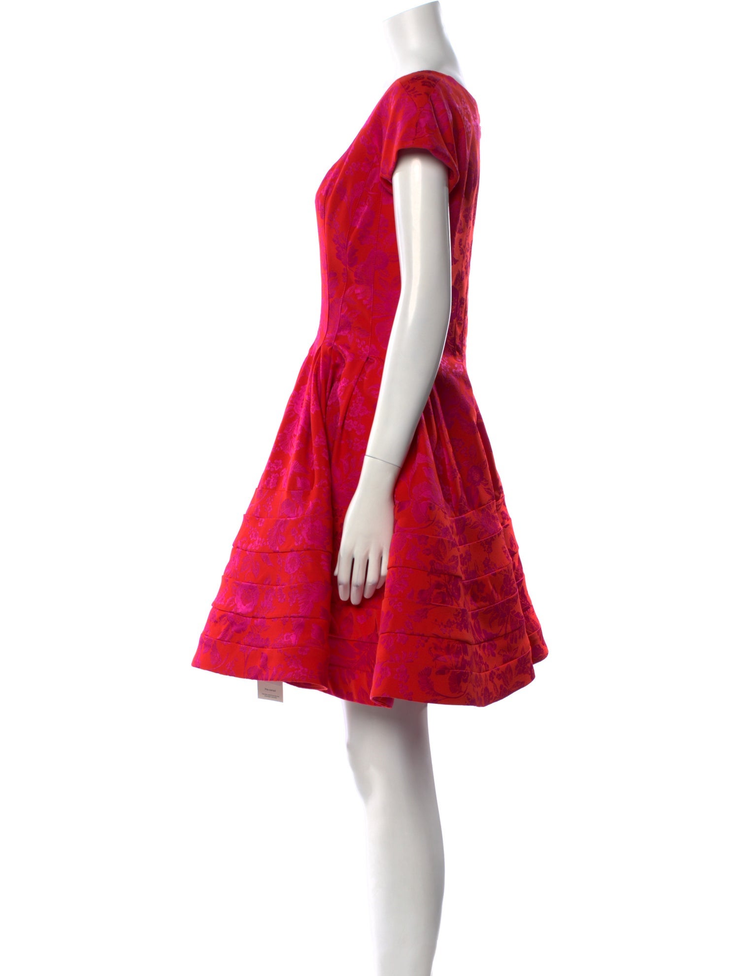 Zac Posen Square Neckline Mini Dress
